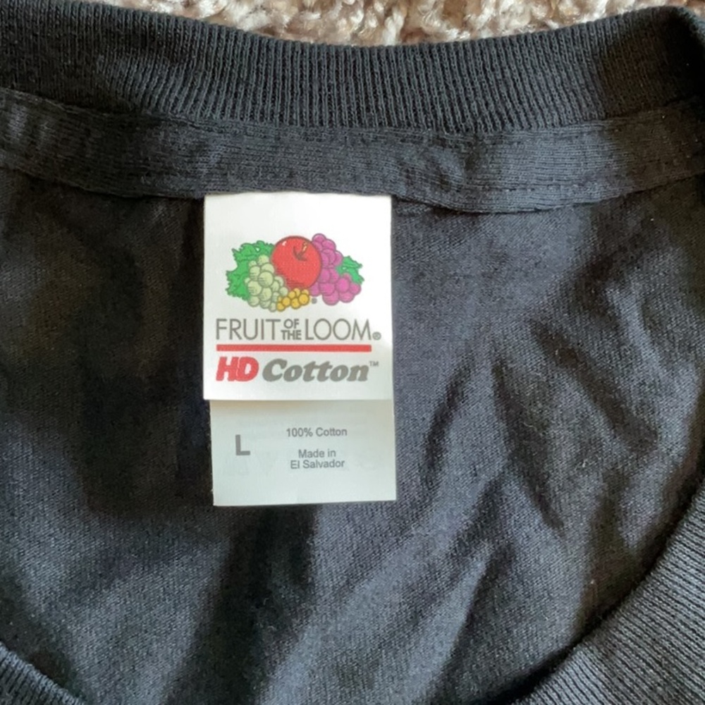 Fruit of the Loom Black Short Sleeve Tee - Picture 2 of 3